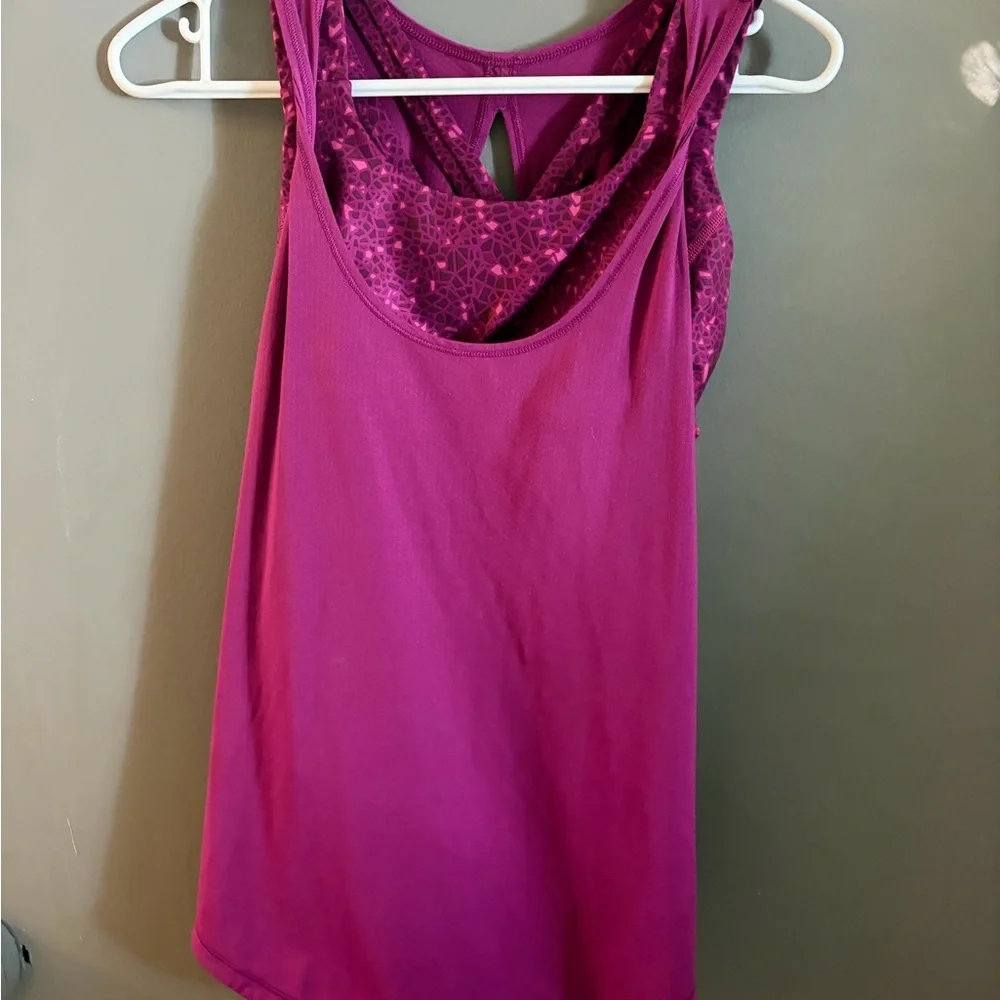 Lululemon purple regal plum luxtreme ready & go strappy tank top - Picture 3 of 4